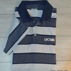 PING UCSB Golf ⛳ 3-Button Sensor Cool Polo Shirt M
